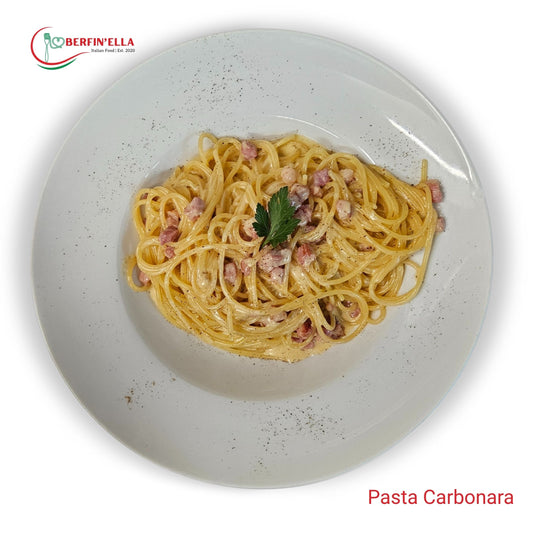 Pasta Carbonara mit Speckwürfeli