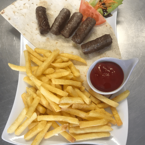 Cevapcici (6 Stück) Teller